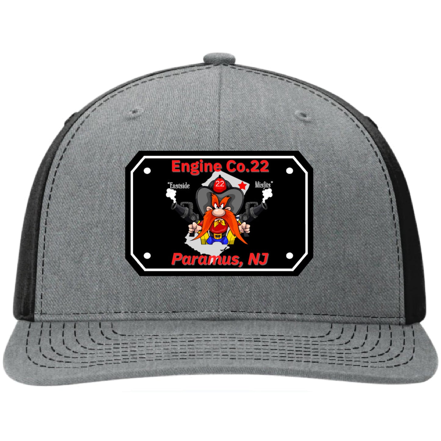 Engine Co. 2 Paramus Fire Department custom leather patch hat