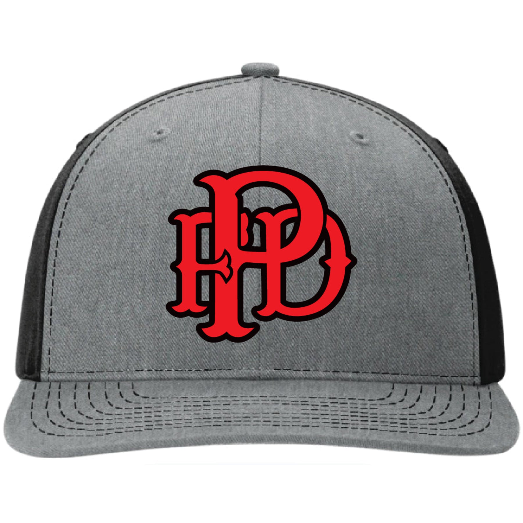 Full grain leather patch firefighter hat for Paramus Fire crews