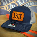 Firefighter hat for station wear with passport patch