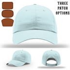 Firefighter station hat showing three passport patch examples