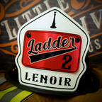 Customizable firefighter helmet shield in passport leather design for crews and officers