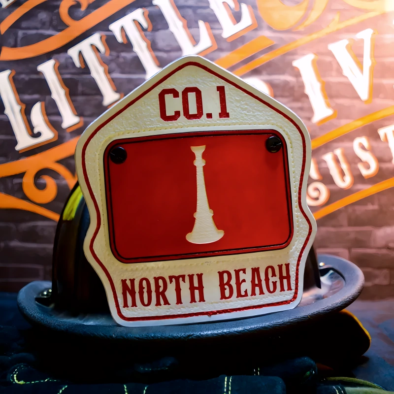 Premium passport firefighter helmet shield made from high-quality leather