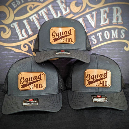 Firehouse identity hat with passport style leather patch for rank and pride
