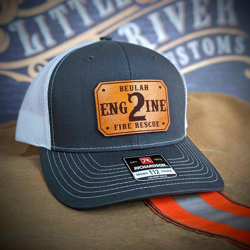 Rugged firefighter hat featuring professional passport patch identity