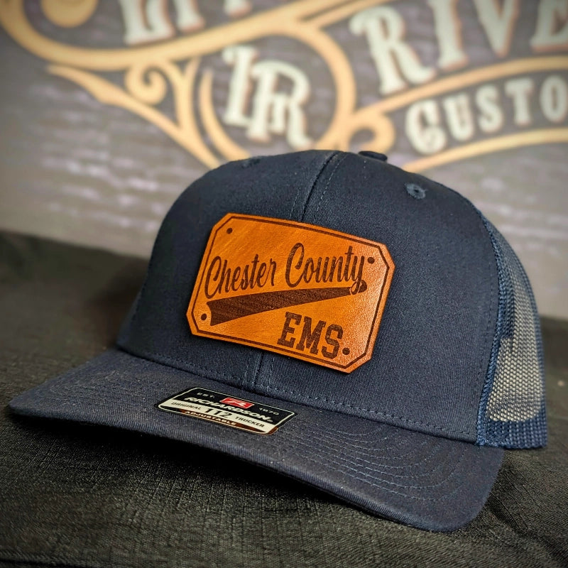 Custom firefighter hat with professional passport patch identity