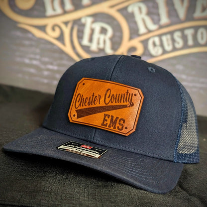 Custom firefighter hat with professional passport patch identity