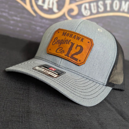 Firehouse hat crafted with clean professional passport patch details