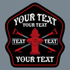 Firefighter helmet shield offering full customization and durability