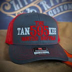 Custom embroidered firefighter hat with bold stitching, structured fit, and premium Richardson snapback design