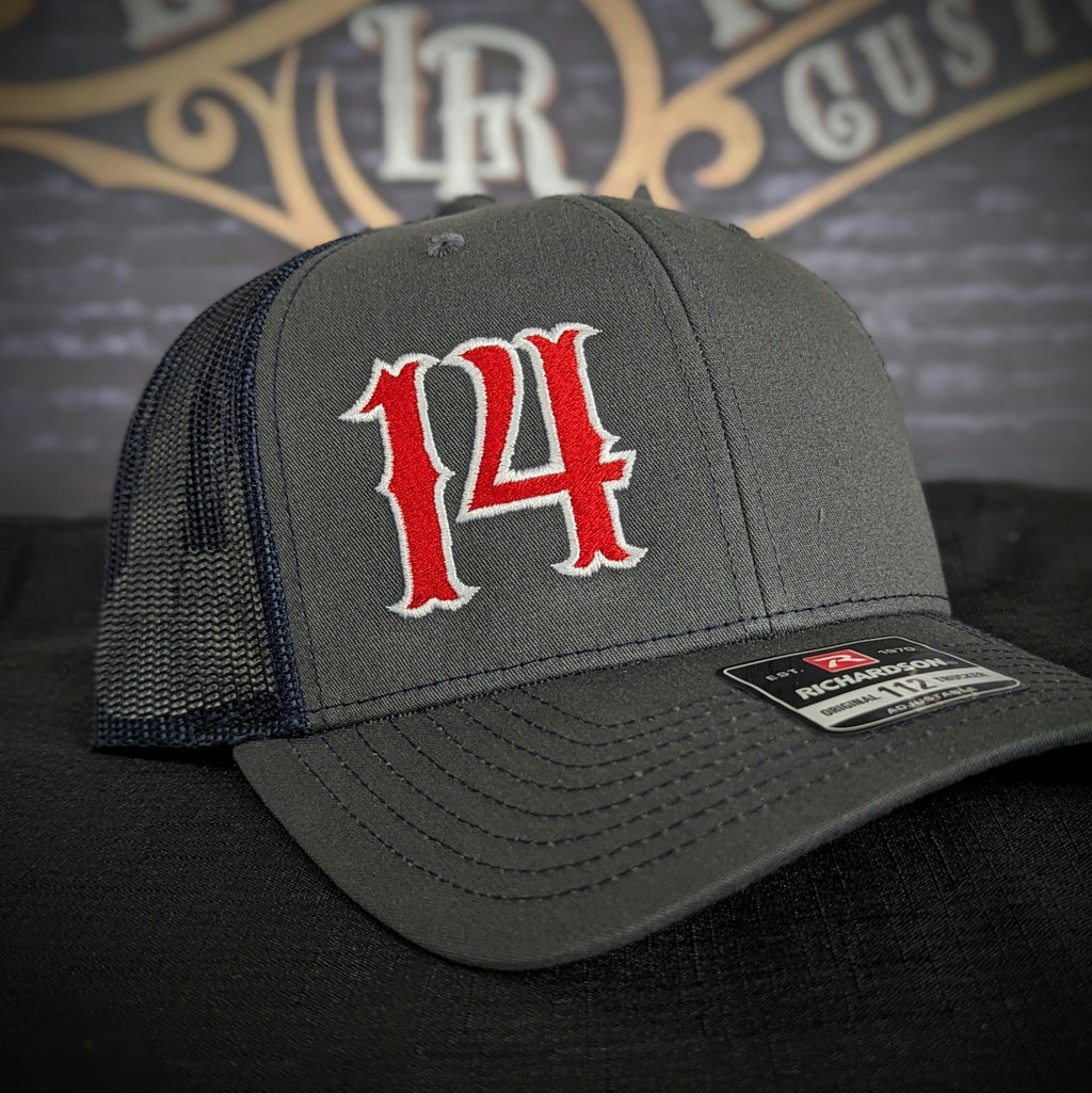 Custom embroidered firefighter hat with bold stitching, structured fit, and premium Richardson snapback design