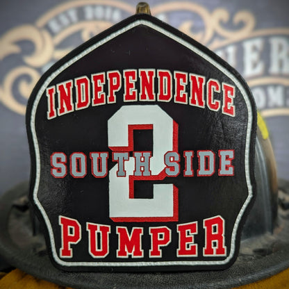 custom firefighter helmet front – personalized for top-tier fire crews
