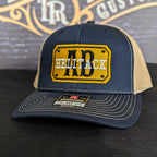 Custom embroidered firefighter hat with bold stitching, structured fit, and premium Richardson snapback design