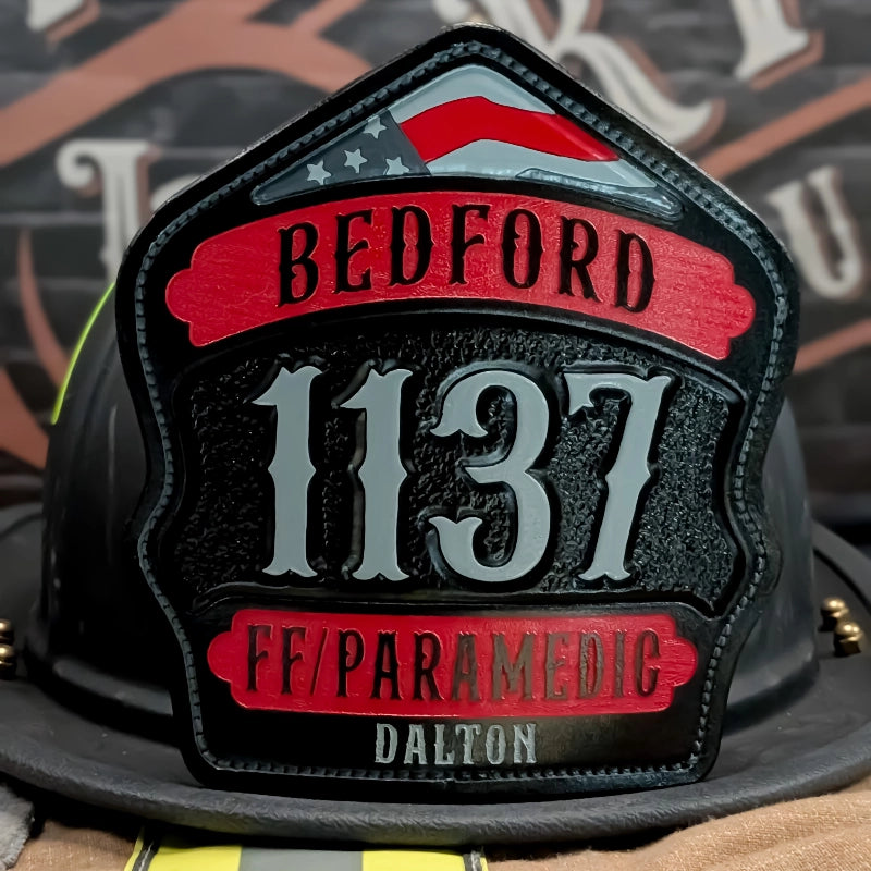Custom fire helmet shield designed for real fireground use