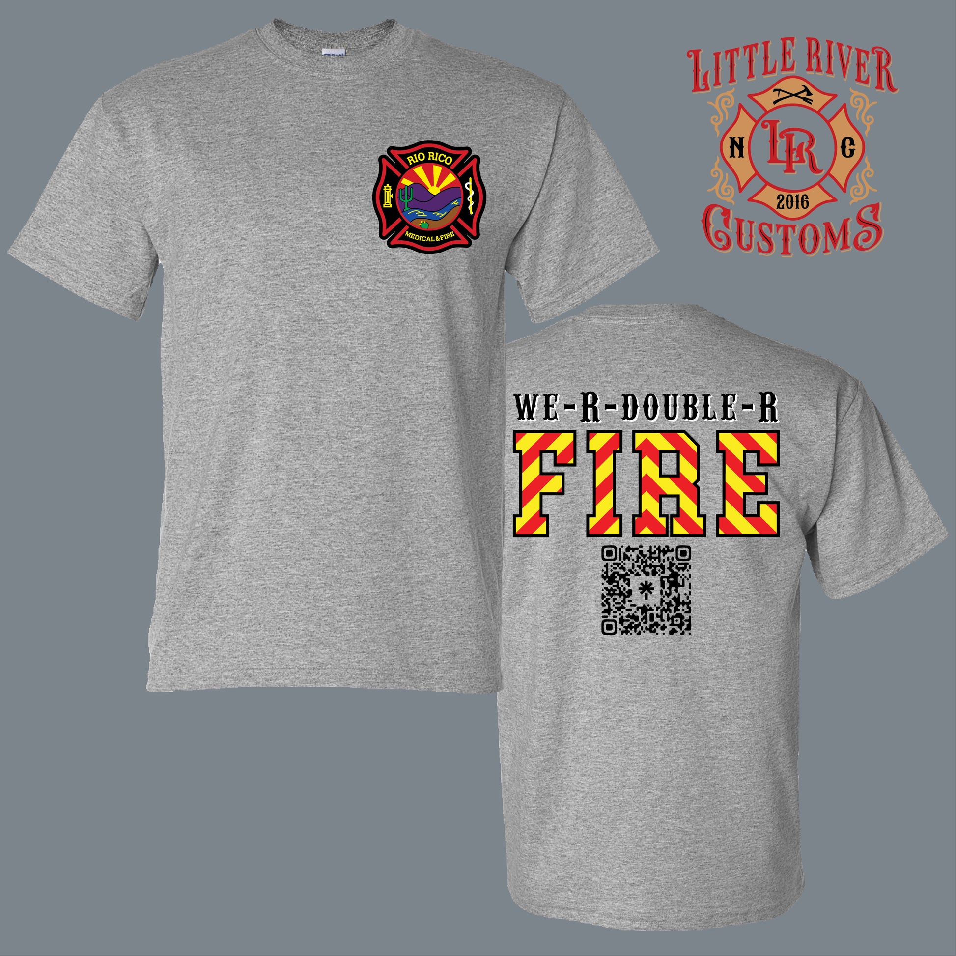 Rio Rico Fire Department firefighter shirt design