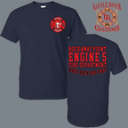rockaway point engine 5 fire department shirt