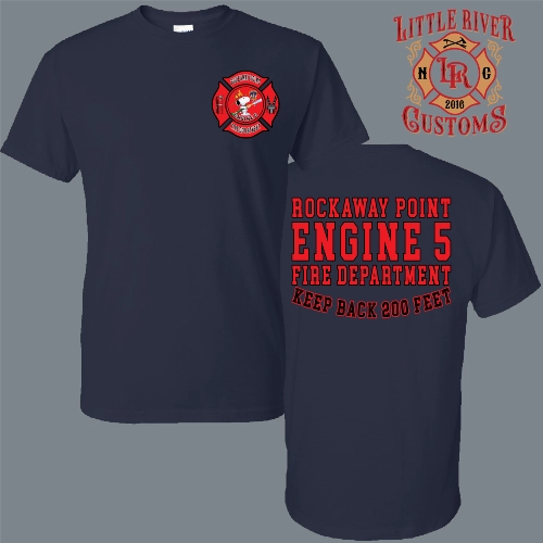 rockaway point engine 5 fire department shirt