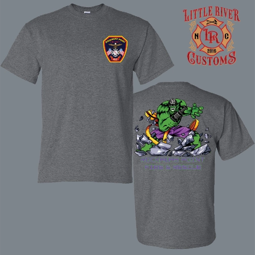 rockaway point fire rescue firefighter graphic shirt