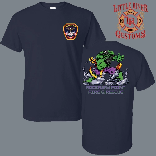 rockaway point marine 3 firefighter shirt