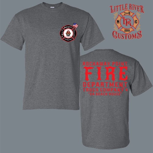 rockaway point firefighter station shirt design