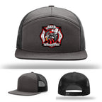 Firefighter hat with RTFD Hornet’s Nest leather patch artwork