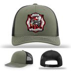RTFD Hornet’s Nest firefighter hat durable leather patch gear