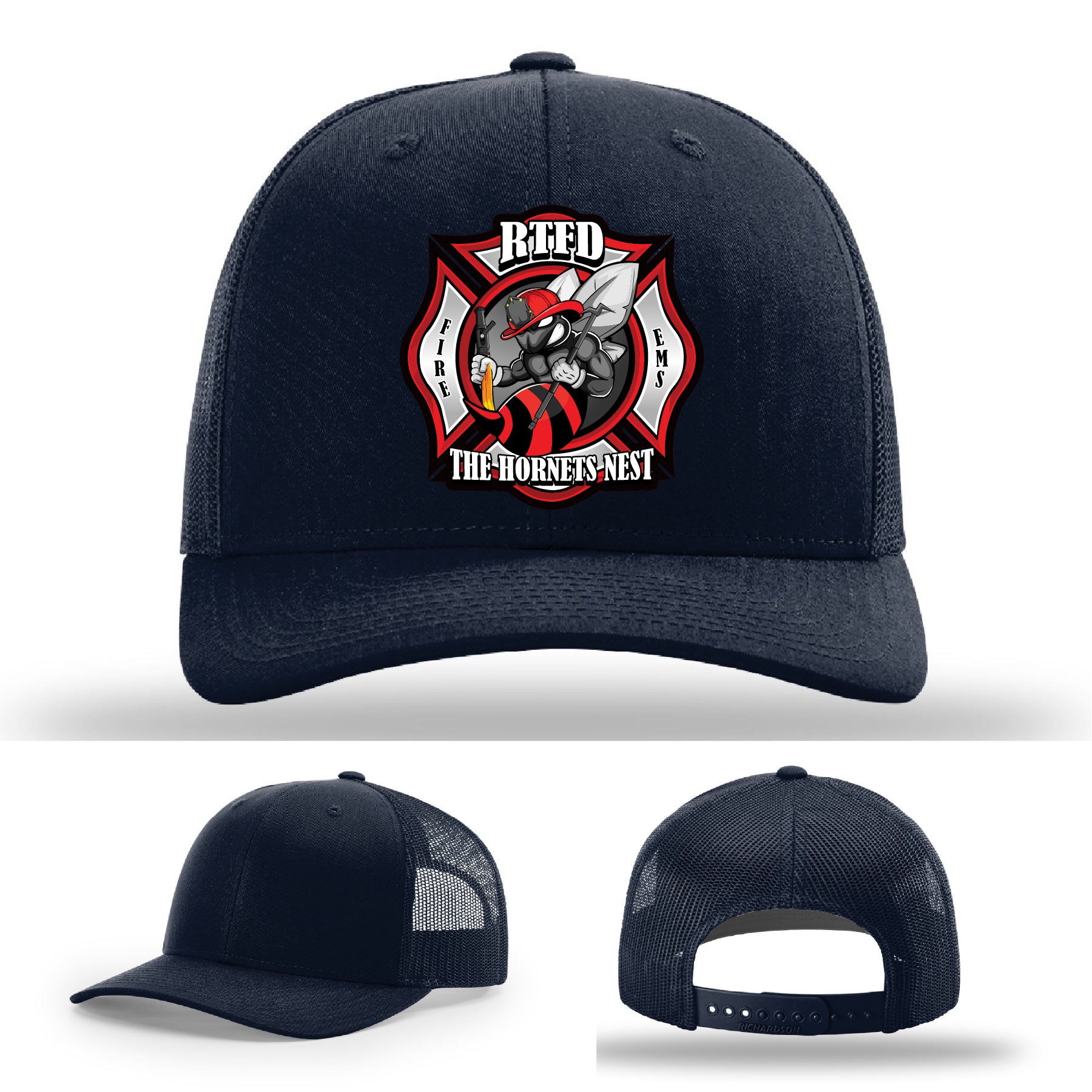 RTFD Hornet’s Nest firefighter hat department logo patch