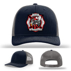 Leather firefighter hat representing RTFD Hornet’s Nest