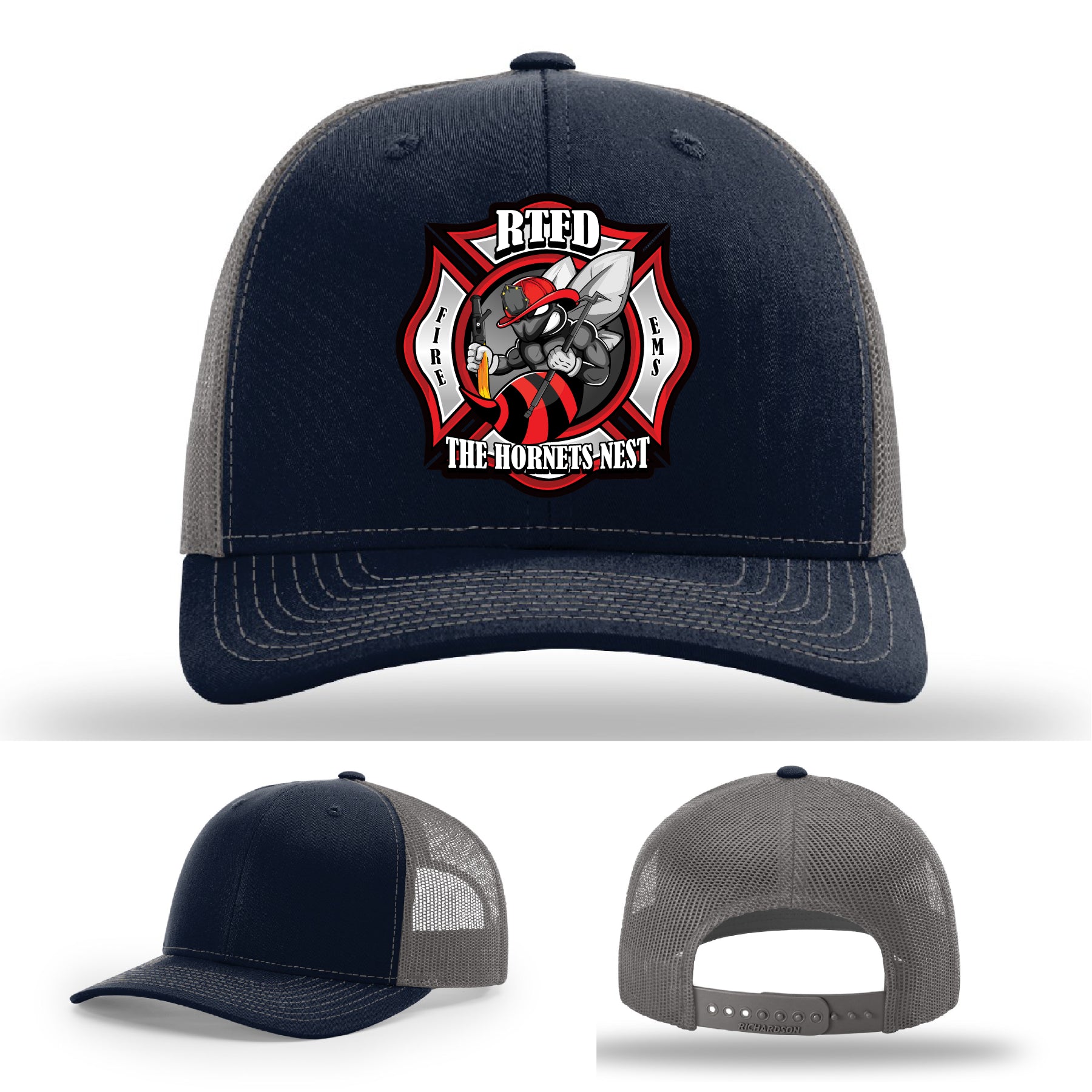 Leather firefighter hat representing RTFD Hornet’s Nest