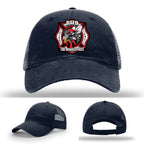 Firefighter leather patch hat for RTFD Hornet’s Nest members