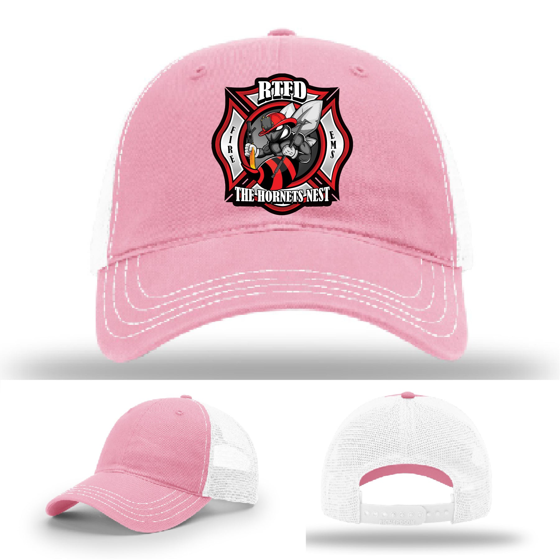 RTFD Hornet’s Nest firefighter hat station logo patch design