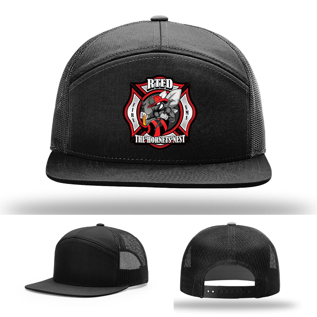 RTFD Hornet’s Nest firefighter pride hat with leather patch