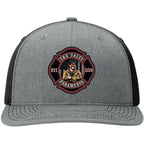 Official Salty Paramedic leather patch hat with full color design
