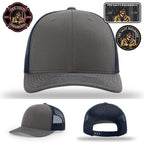 Leather patch firefighter hat collaboration with Salty Paramedic