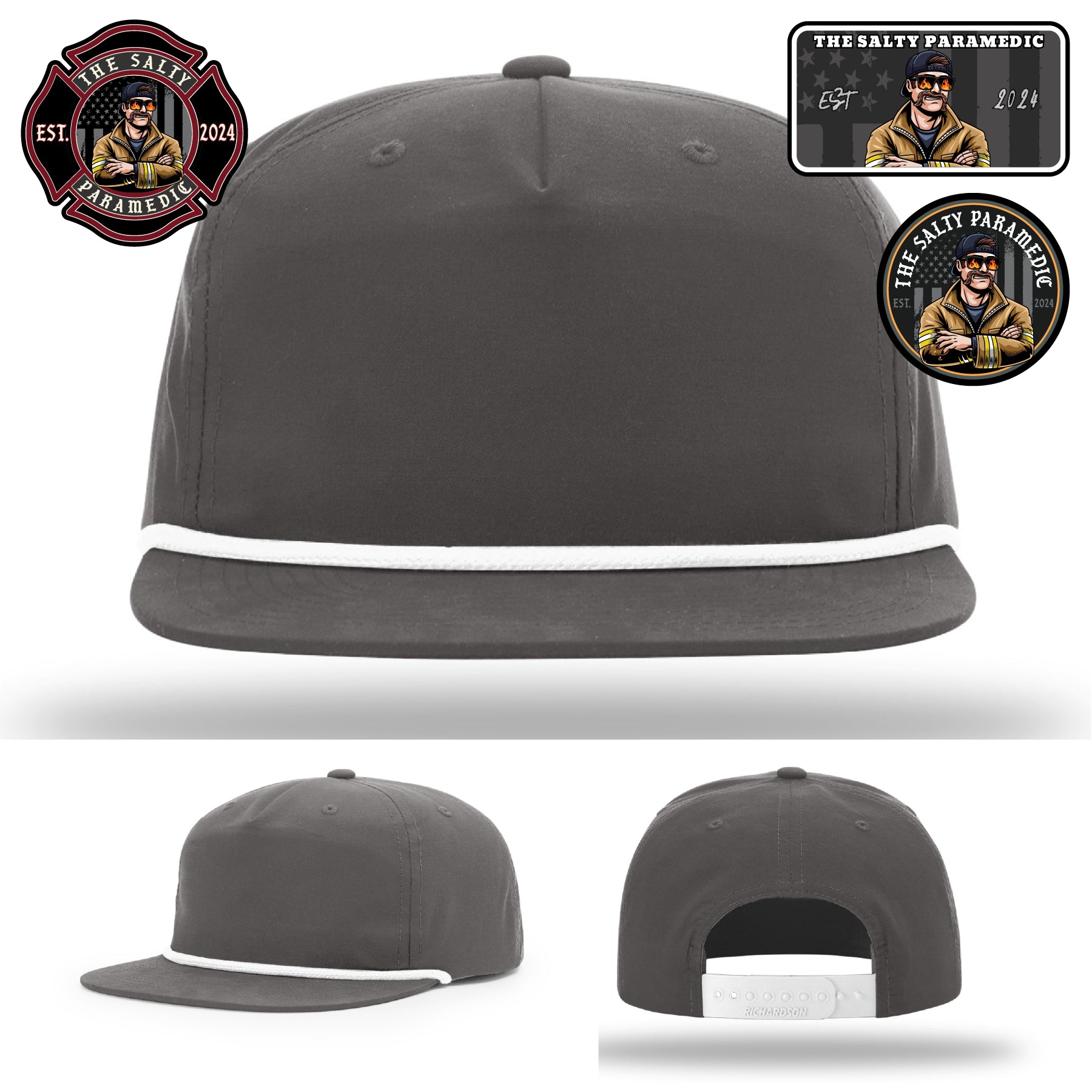 EMS lifestyle hat featuring Salty Paramedic design