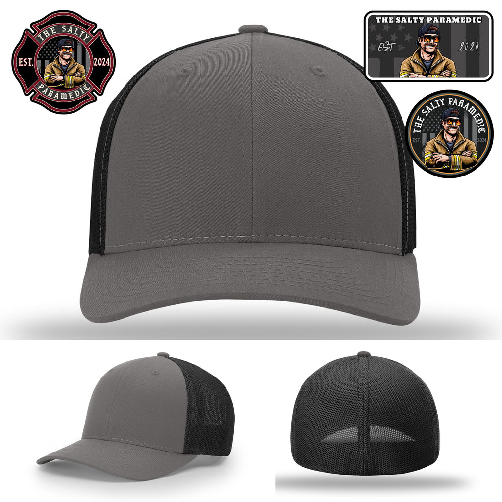 Firefighter and EMS collaboration hat with Salty Paramedic