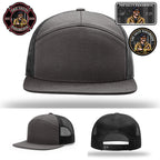 Salty Paramedic full grain leather patch firefighter hat