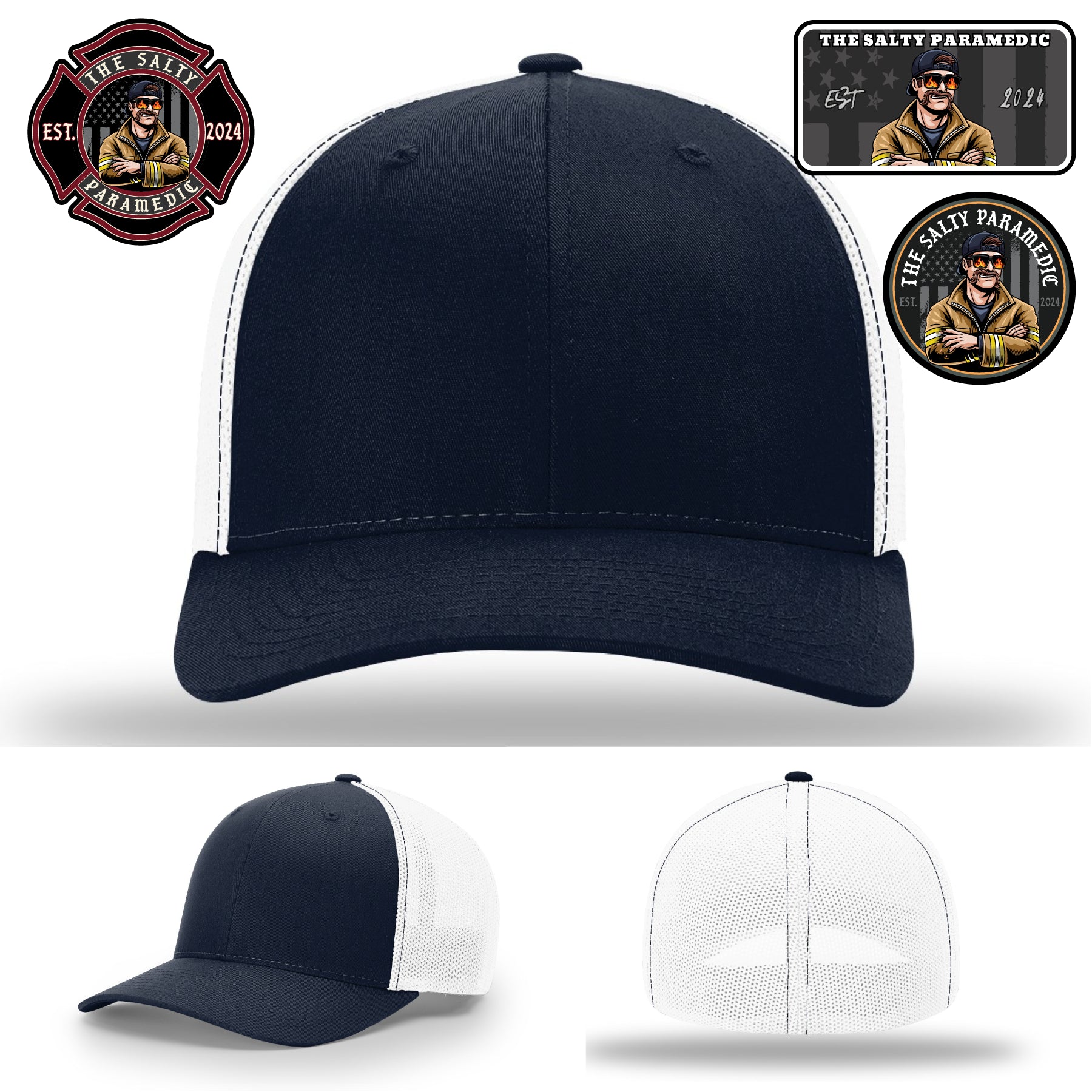 Official collaboration hat with The Salty Paramedic patch