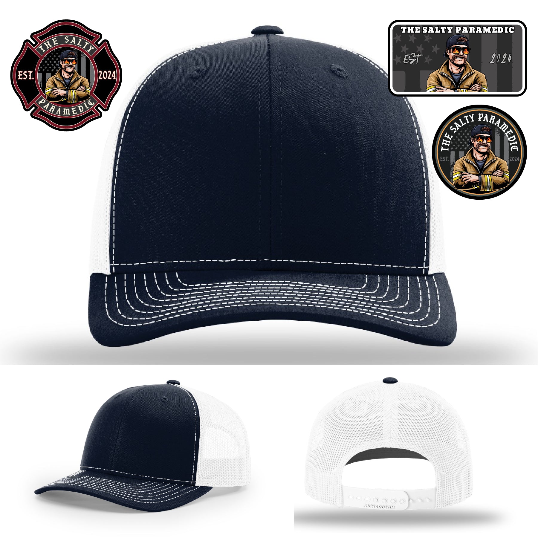 Salty Paramedic leather patch hat for everyday wear
