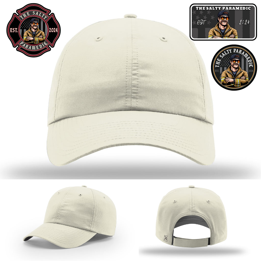 Official Salty Paramedic leather patch hat for first responders