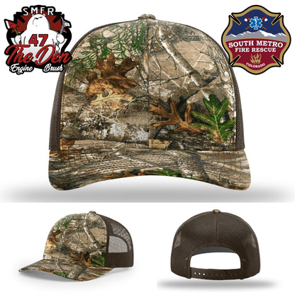 South Metro Fire Rescue firefighter hat featuring crisp leather design