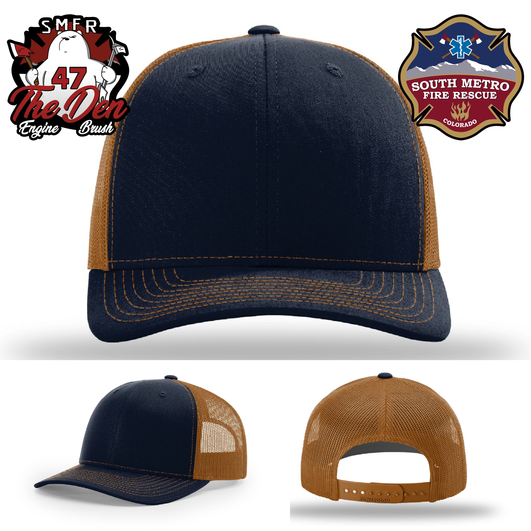 South Metro Fire Rescue firefighter hat built with durable Richardson hat