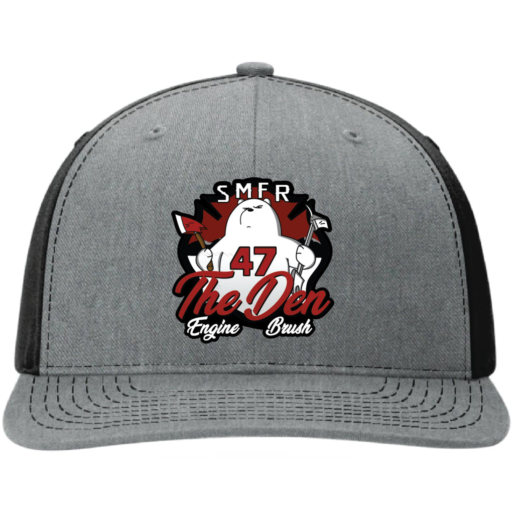 South Metro Fire Rescue firefighter hat built with genuine leather patch