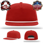 Custom South Metro Fire Rescue firefighter gear hat with leather patch