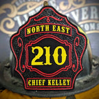Standard Issue firefighter helmet shield leather crafted