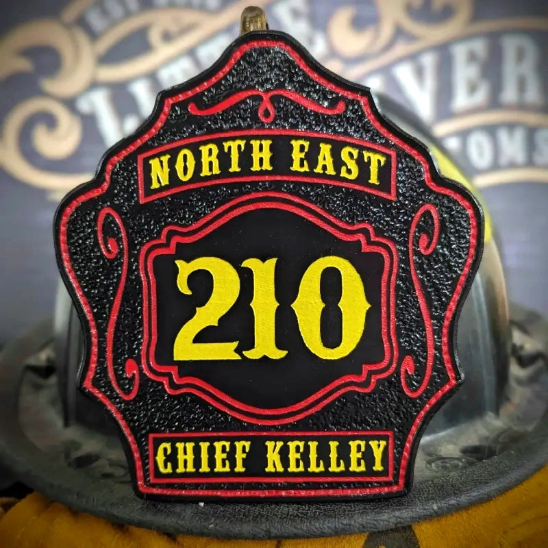 Standard Issue firefighter helmet shield leather crafted