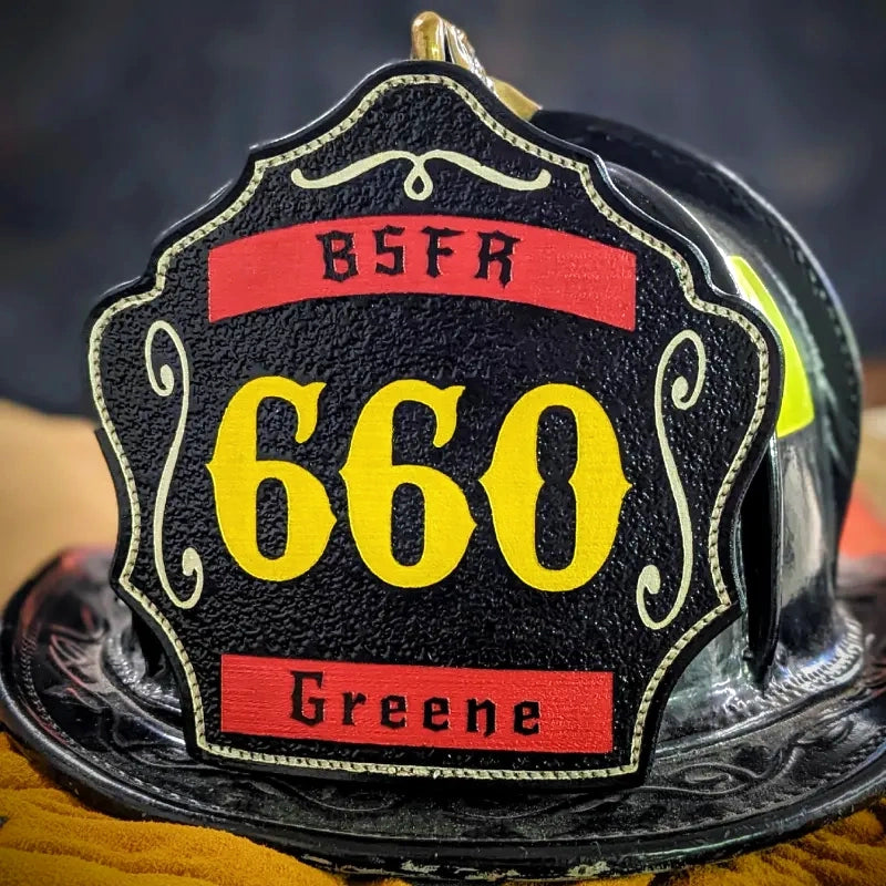 Standard Issue firefighter helmet shield ready for duty