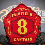 Standard Issue firefighter helmet shield leather handmade