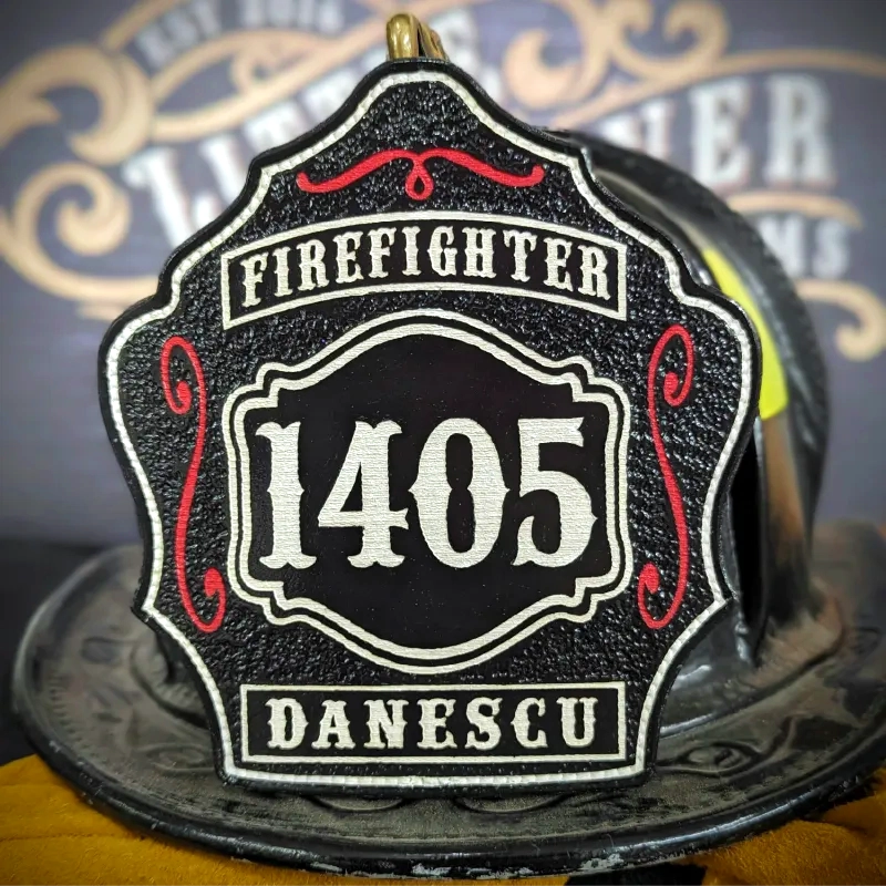 Standard Issue firefighter helmet shield tradition ready