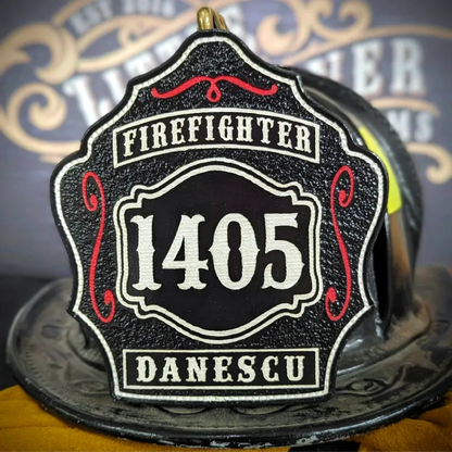 Standard Issue firefighter helmet shield tradition ready