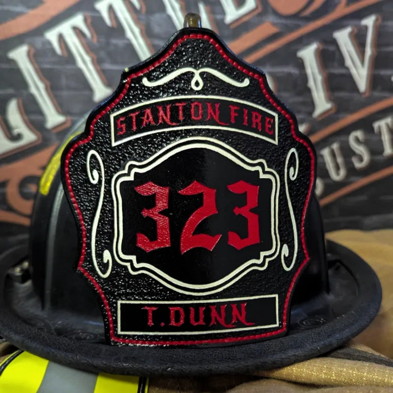 Traditional Standard Issue firefighter helmet shield